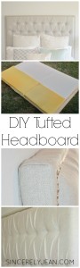 DIY Tufted Headboard - Learn how to make your own tufted headboard and save yourself a ton of money! | www.sincerelyjean.com