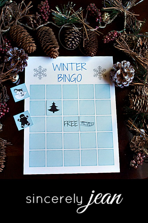 Printable Winter Bingo - Kids Activity