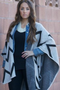 how to style a blanket cape