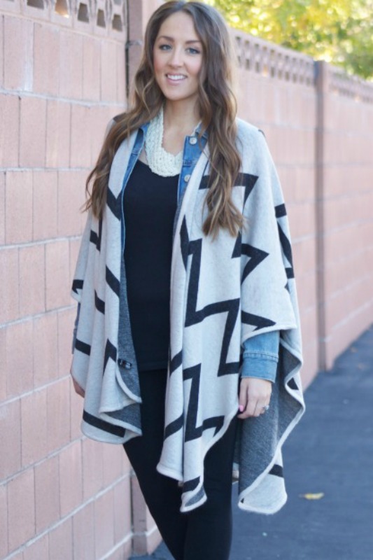 how to style a blanket cape