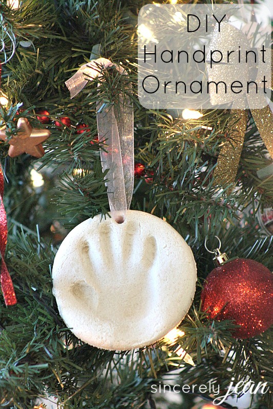 DIY Baby Handprint Christmas Ornament