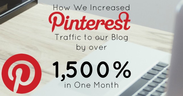 How we increased Pinterest traffic to our blog by over 1,500% in one month - Learn our tips on how to increase traffic to your blog from Pinterest! | www.sincerelyjean.com
