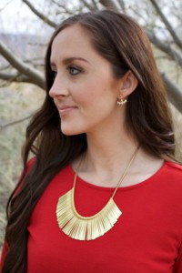 stella and dot necklace and earrings - www.sincerelyjean.com