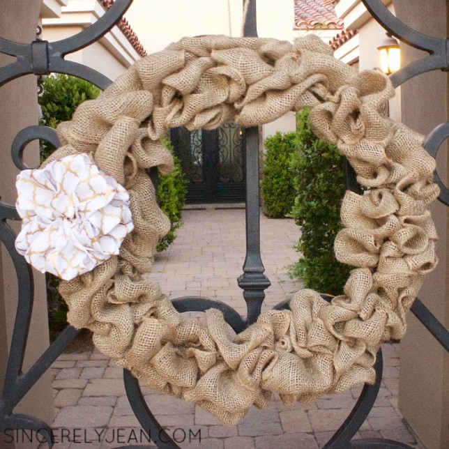 Burlap Wreath Tutorial