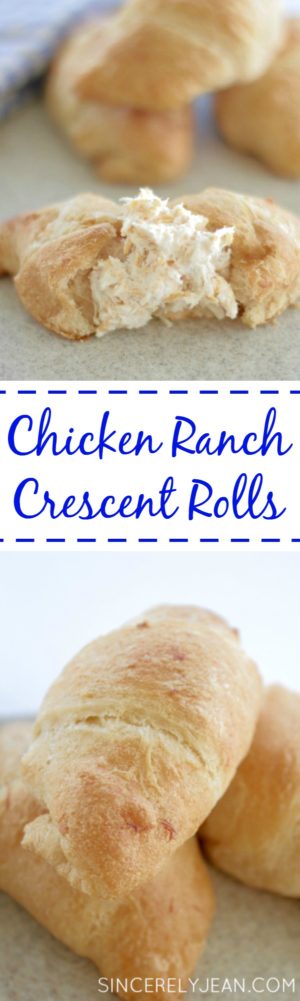 5 Ingredient Chicken Ranch Crescent Rolls - Sincerely Jean