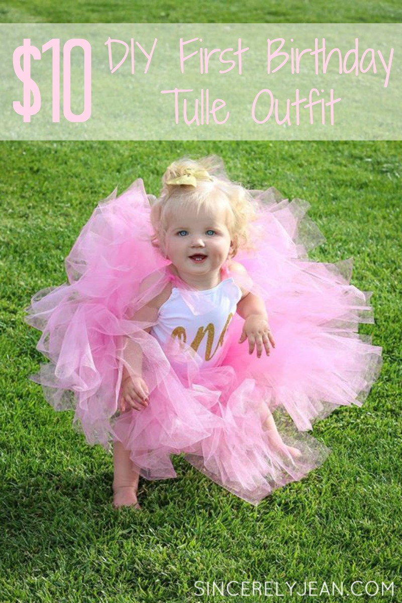 Diy Girl First Birthday Tulle Onesie And Tutu Outfit Www