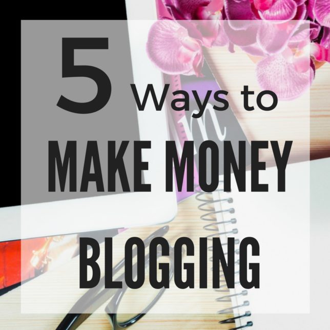 5 Ways to Make Money Blogging | www.SincerelyJean.com