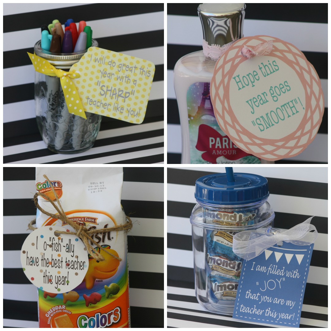 5 Simple Teacher Gift Ideas with FREE Printable Tags - Sincerely Jean