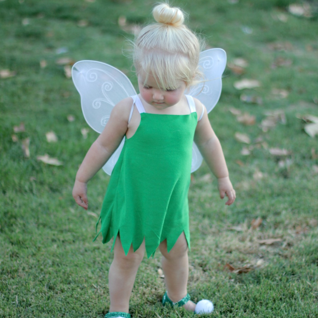 DIY Toddler Tinker Bell Costume and 