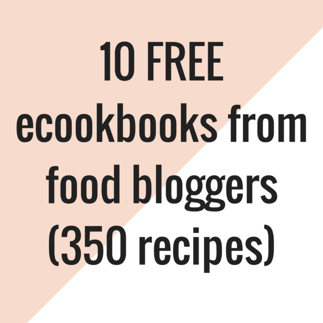 free ecookbooks from food bloggers | www.SincerelyJean.com