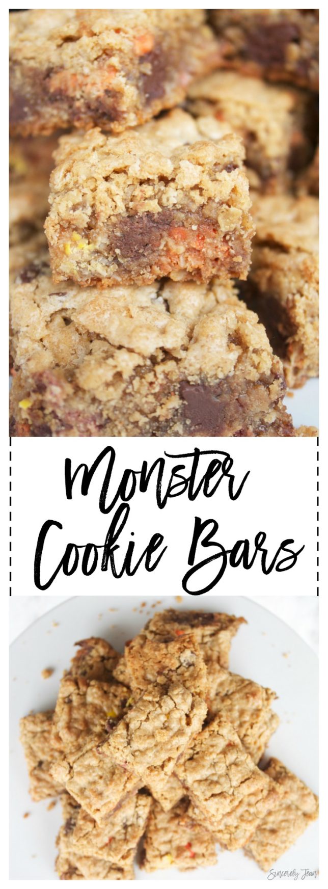 Monster Cookie Bars -with a twist- Sincerely Jean