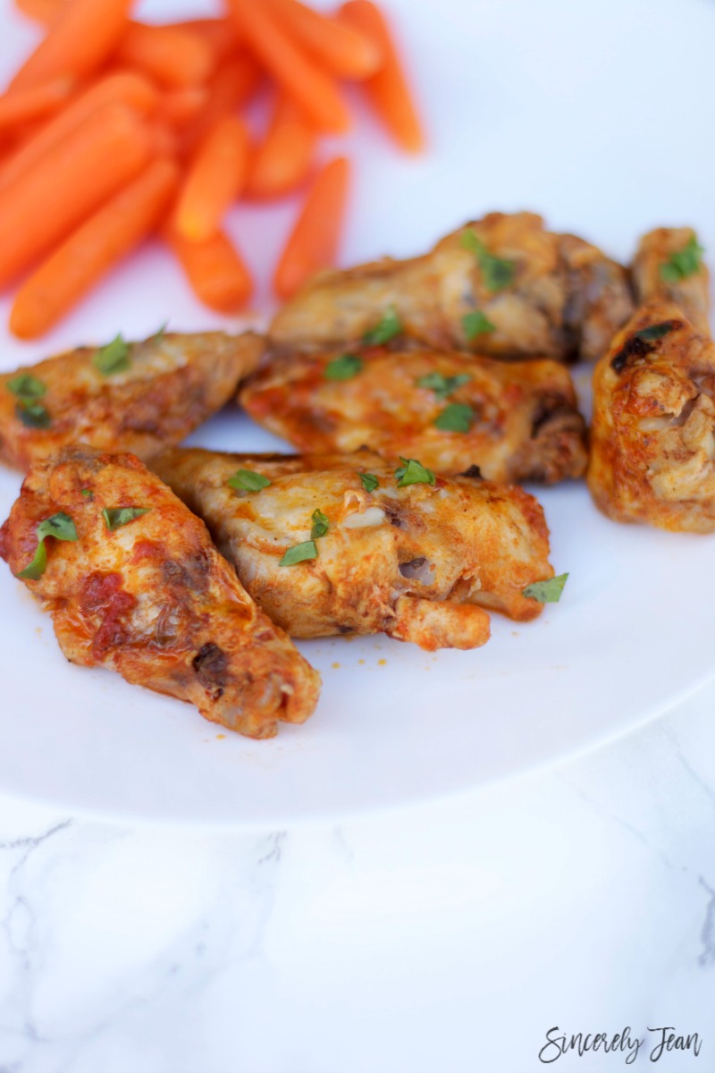 Slow cooker spicy wings - SincerelyJean.com easy recipes!