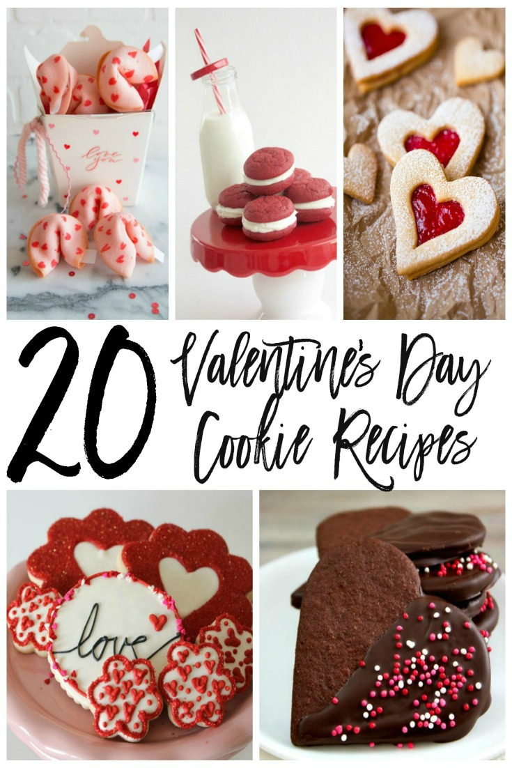 Valentine's Day Cookie Recipes Roundup - perfect Valentine's Day desserts! | www.SincerelyJean.com