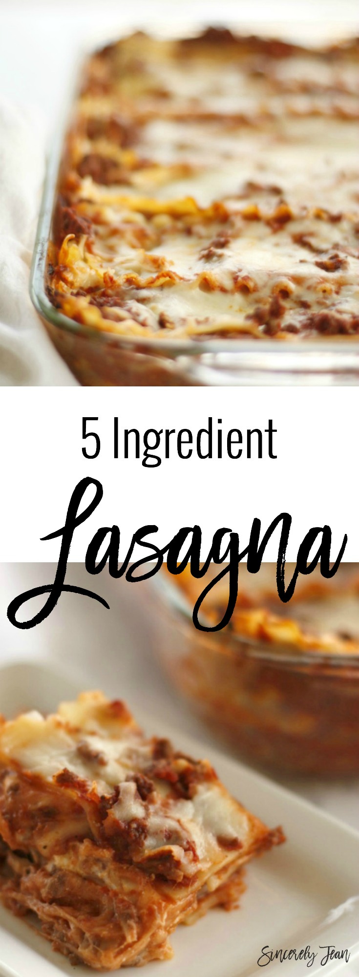 easy lasagna recipe 5 ingredients