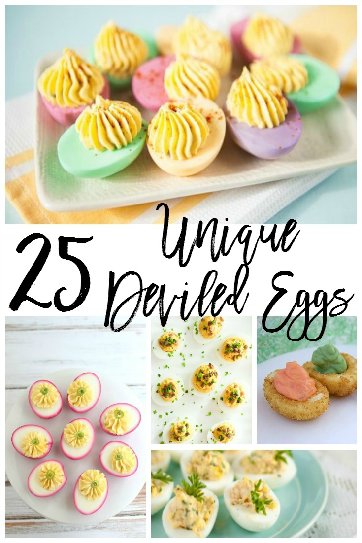 Deviled eggs unique recipes - Perfect for Easter! Round up by SincerelyJean.com