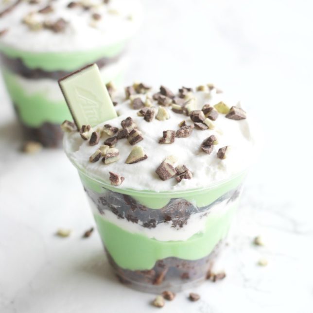St. Patty's Day Parfait- St. Patricks day dessert simple easy green party