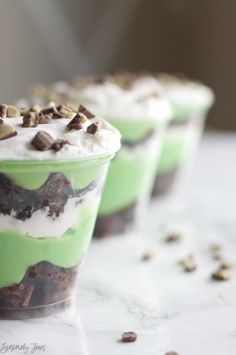St. Patty's Day - Parfait St. Patricks day dessert simple easy green party 