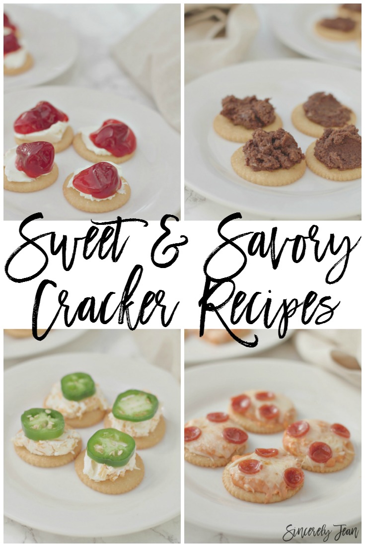 Sweet and Savory Cracker Recipes | www.SincerelyJean.com