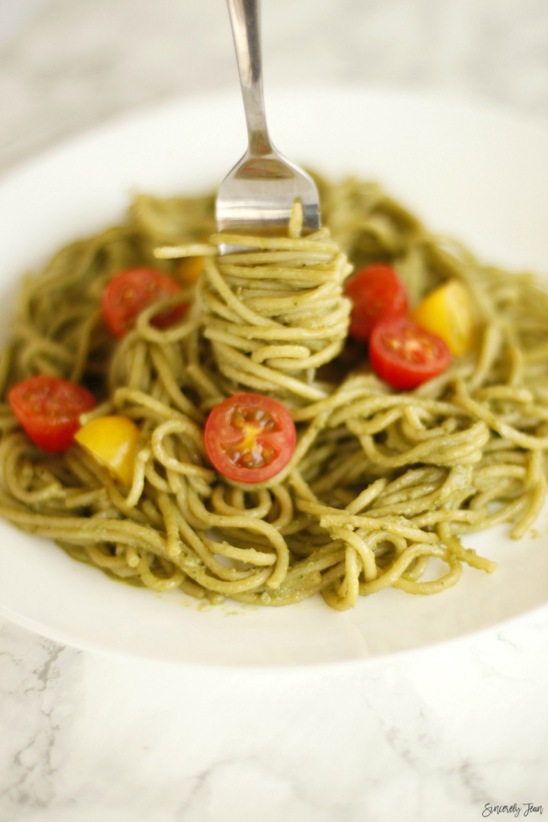 SincerelyJean.com five ingredient healthy pasta recipe!