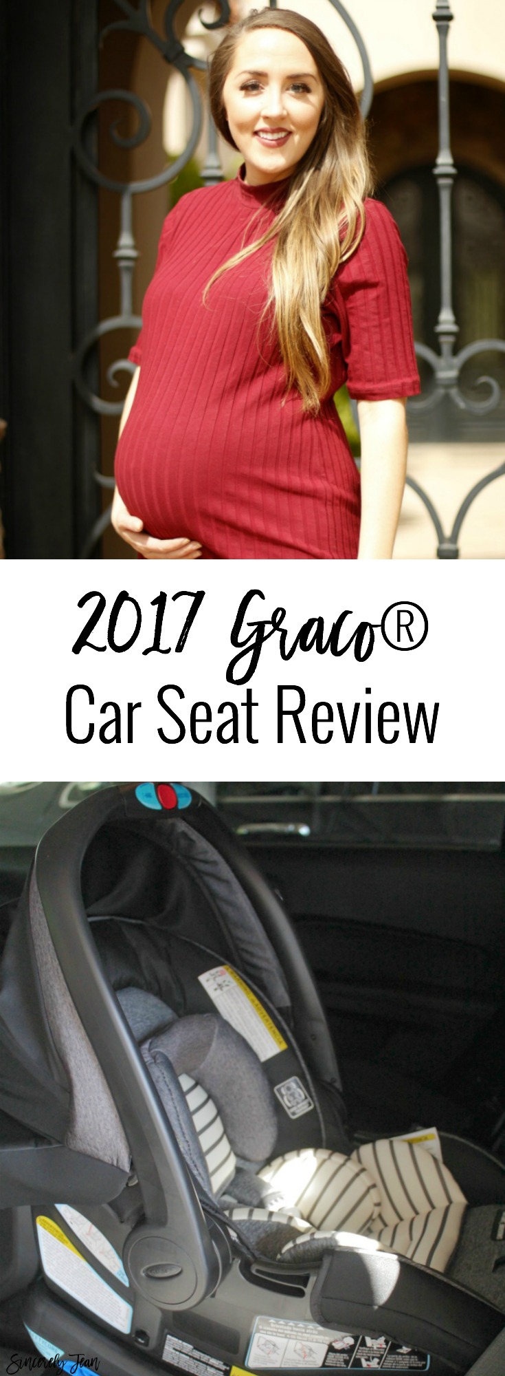 SincerelyJean.com Graco infant car seat review, 2017