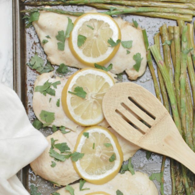 Easy Lemon Chicken and Asparagus Dinner