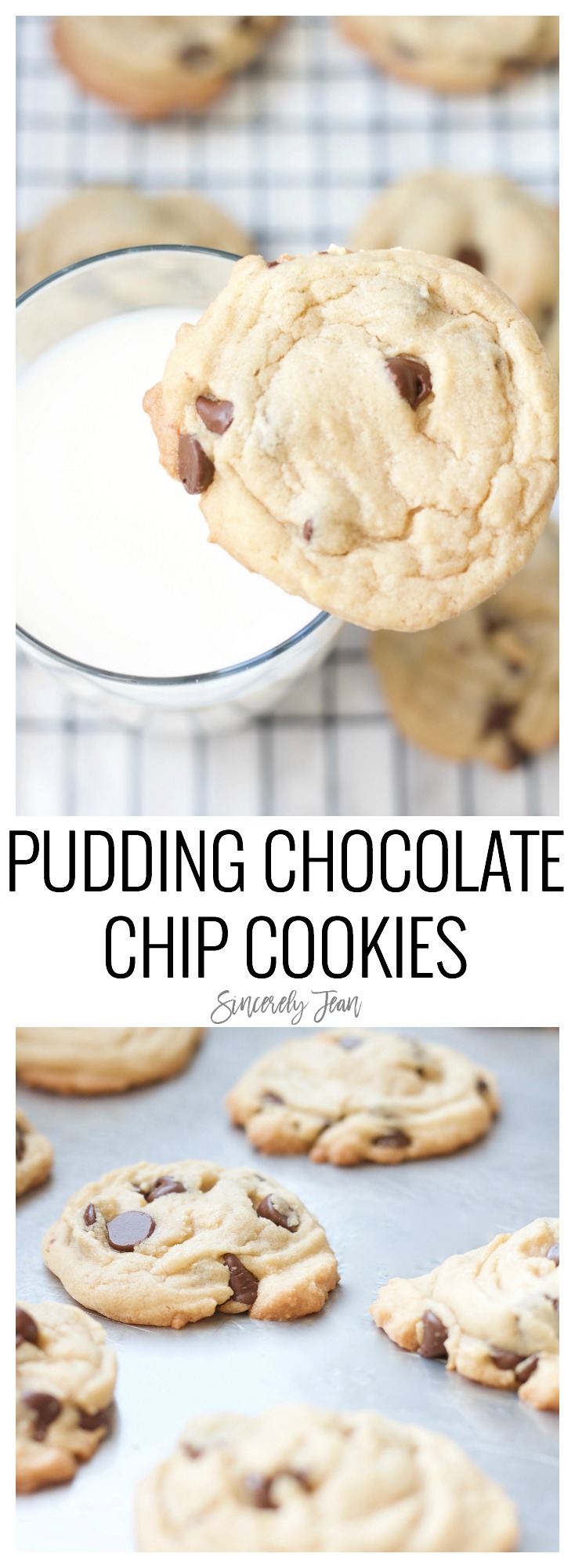 Pudding Chocolate Chip Cookies - cookies, easy, delicious, chocolate, dessert