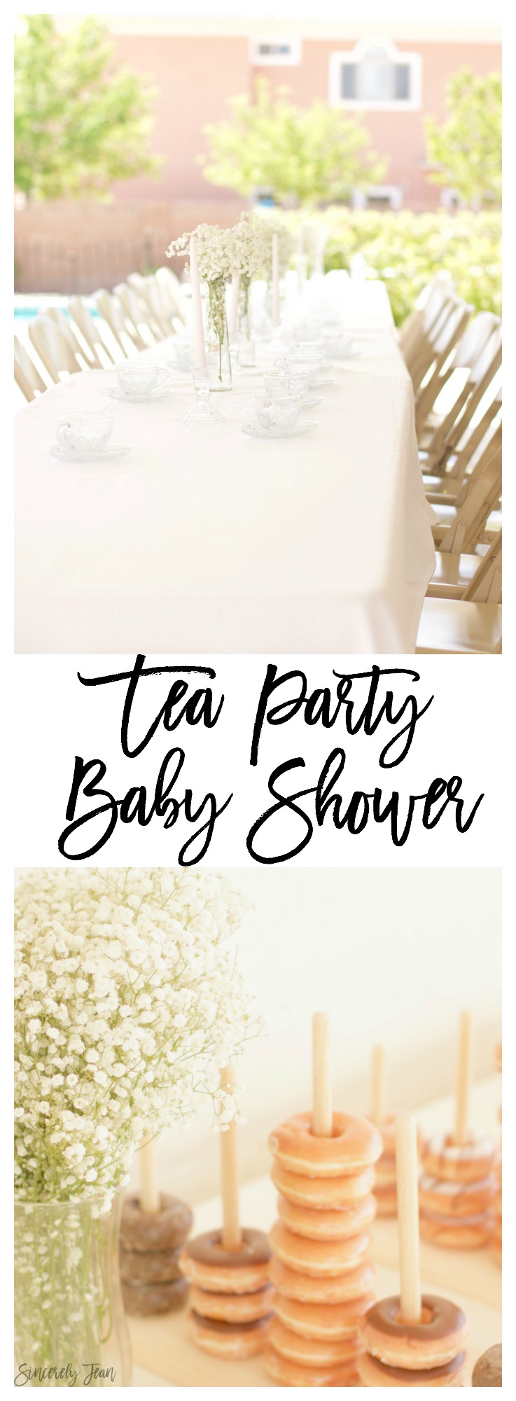 Tea Party Baby Shower - baby shower, simple, garden party, baby