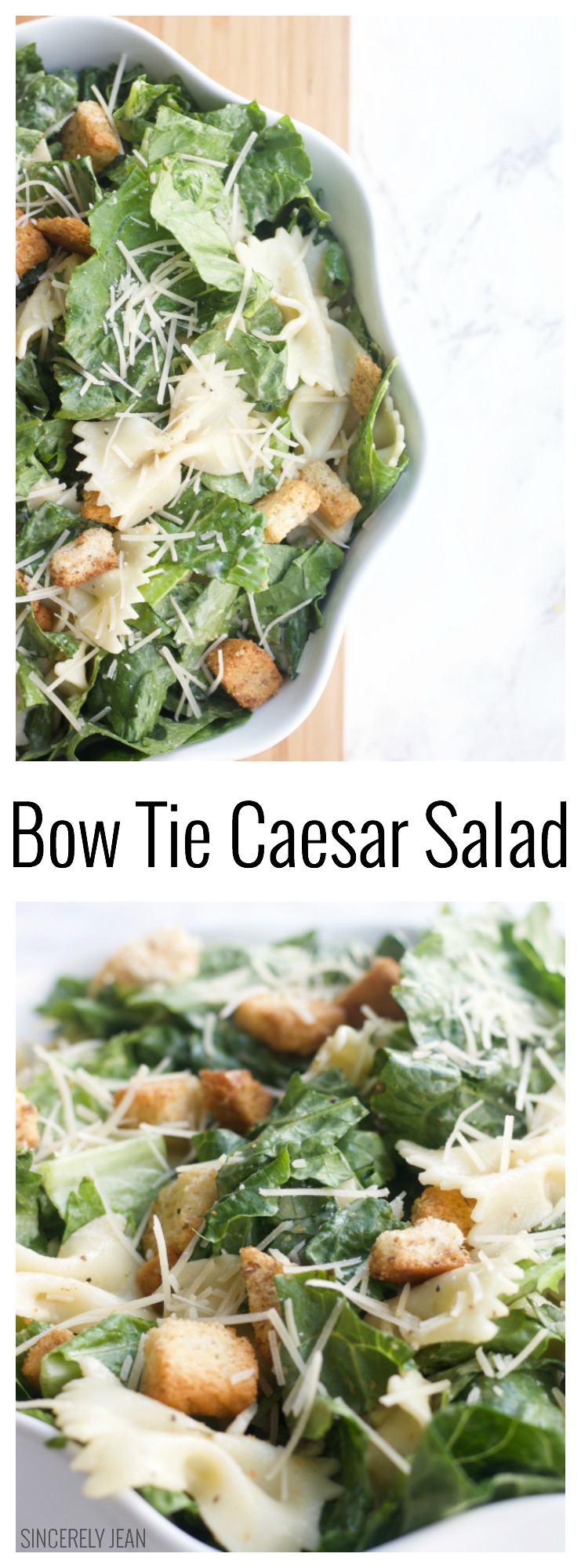 Bow Tie Caesar Salad summer, easy, simple, healthy