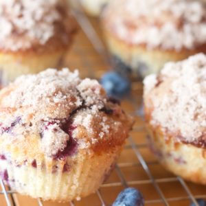 The Best Blueberry Streusel Muffins