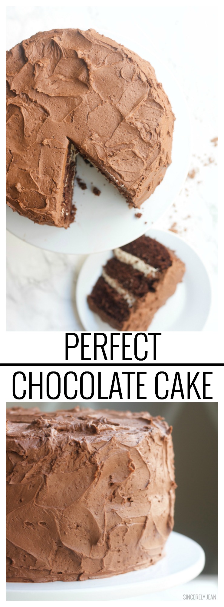 Perfect Chocolate Cake recipe moist homemade easy mix birthday