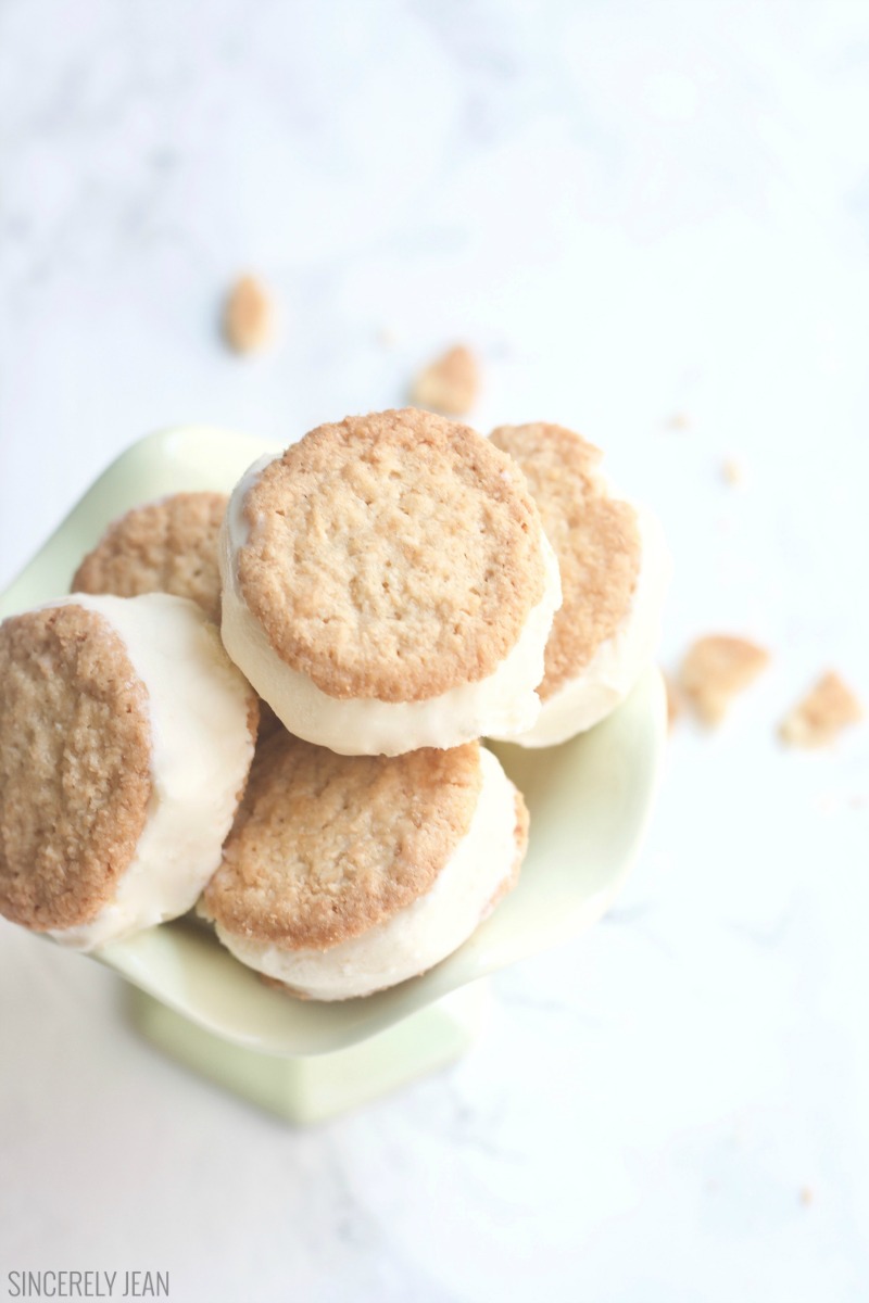 Cookie Thins Ice Cream Sandwich - dessert, recipe, easy, cookies