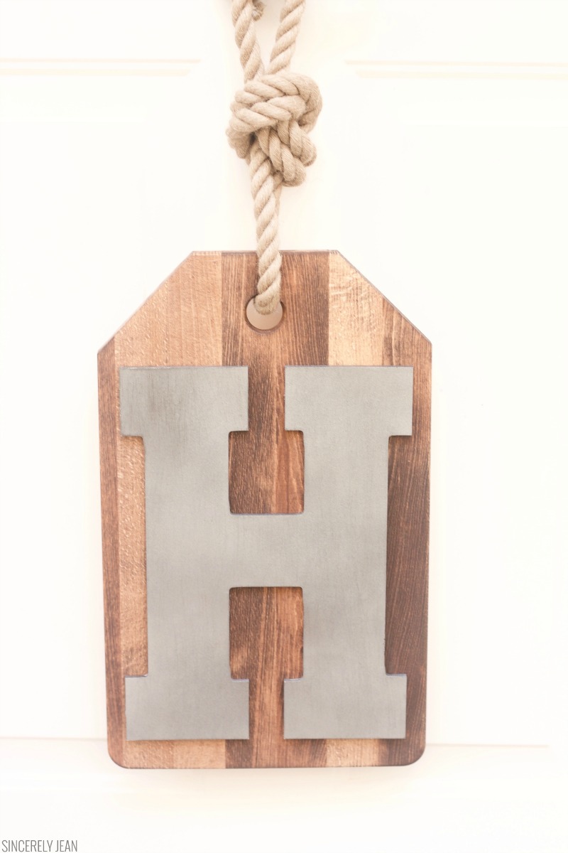 Diy Wood Monogram Door Hanger