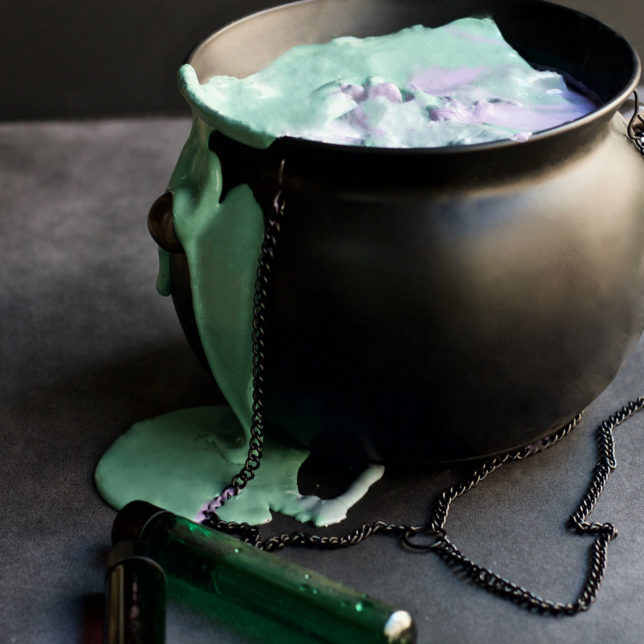 Witch's Potion Slime - DIY - craft - halloween - slime - kids craft - fall - green - purple- activity