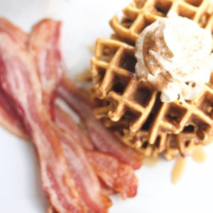 Pumpkin Spice Waffles, homemade, simple, easy, breakfast, pumpkin, recipe, bacon, holidays