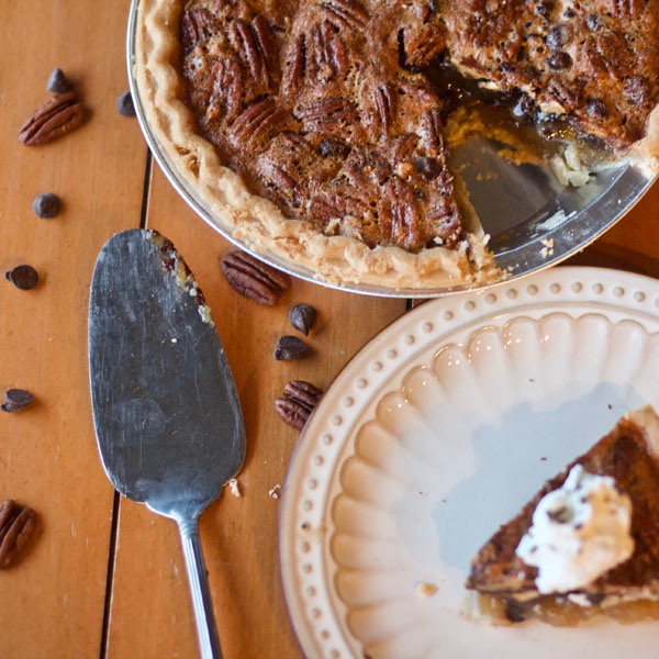 The Best Chocolate Pecan Pie - pie, chocolate, holidays, baking, easy, best