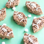 Chocolate Football Rice Krispies Treats, Rice Krispies Treats, Super Bowl, dessert, football, chocolate, game, marshmallows, diy, easy, simple