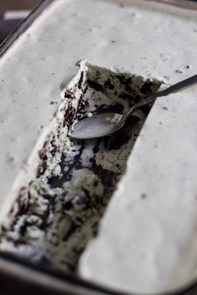 Mint Oreo Ice Cream Cake 4 - Sincerely Jean